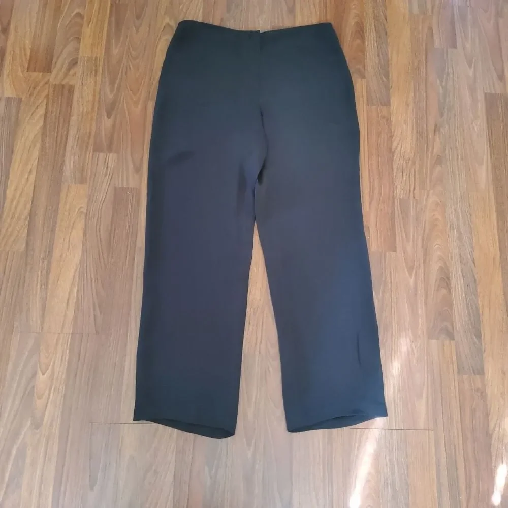Eileen Fisher Silk Slouchy Pants Size S Brown New - Picture 7 of 8